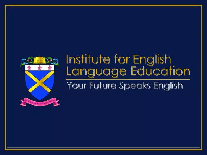 institute for english language education