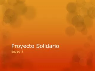 proyecto solidario