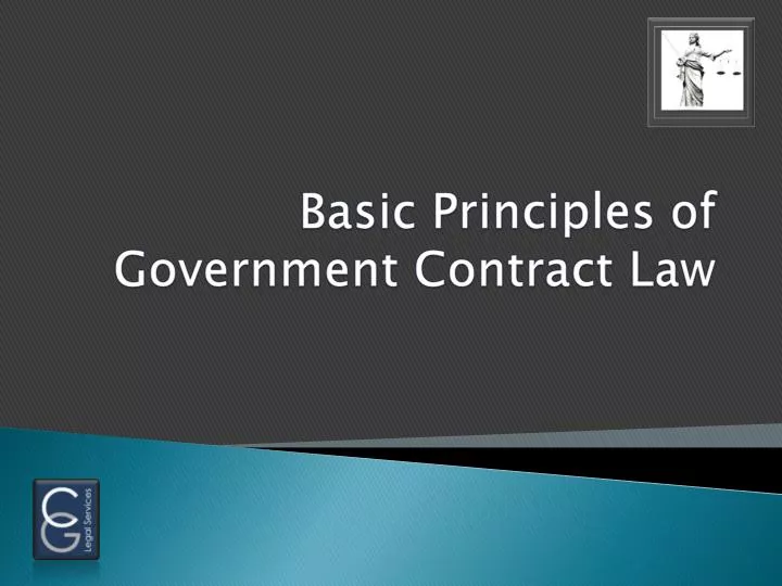 basic principles of government contract law