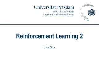 reinforcement learning 2
