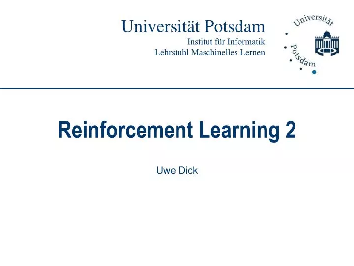 reinforcement learning 2