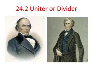 24.2 Uniter or Divider