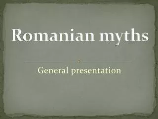 Romanian myths