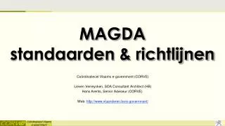 MAGDA standaarden &amp; richtlijnen