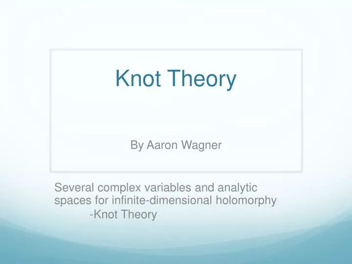 knot theory