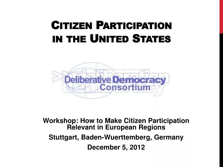 citizen participation in the united states