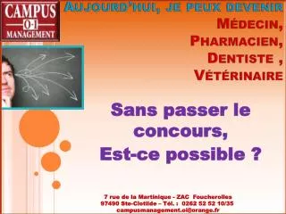 aujourd hui je peux devenir m decin pharmacien dentiste v t rinaire