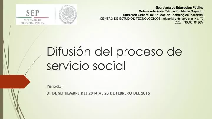 difusi n del proceso de servicio social