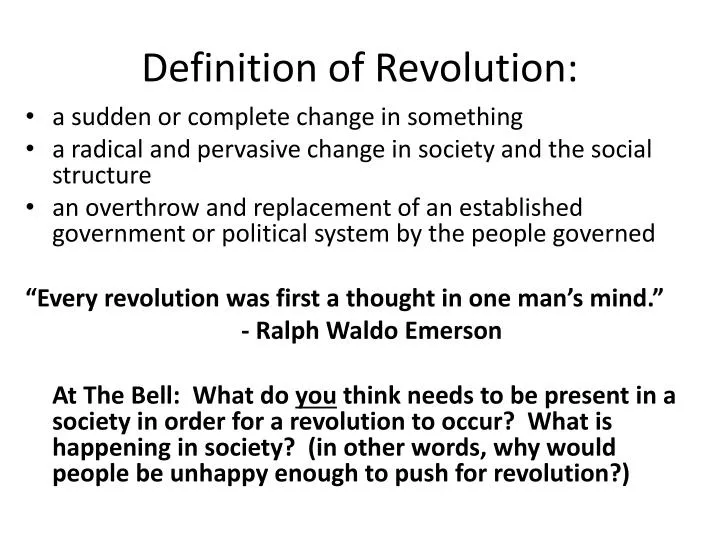 definition of revolution