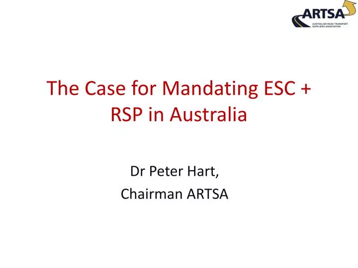 the case for mandating esc rsp in australia