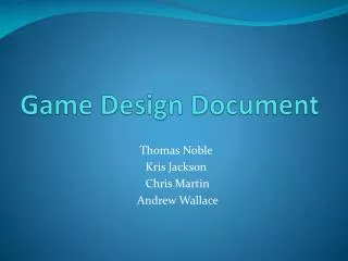 Game Design Document