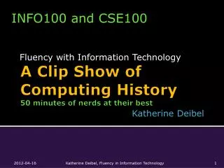 A Clip Show of Computing History 50 minutes of nerds at their best