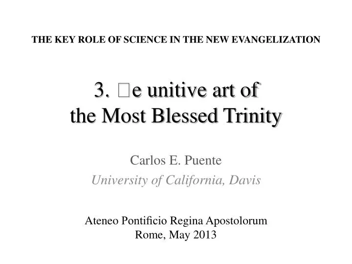 3 e u nitive art of the most blessed trinity