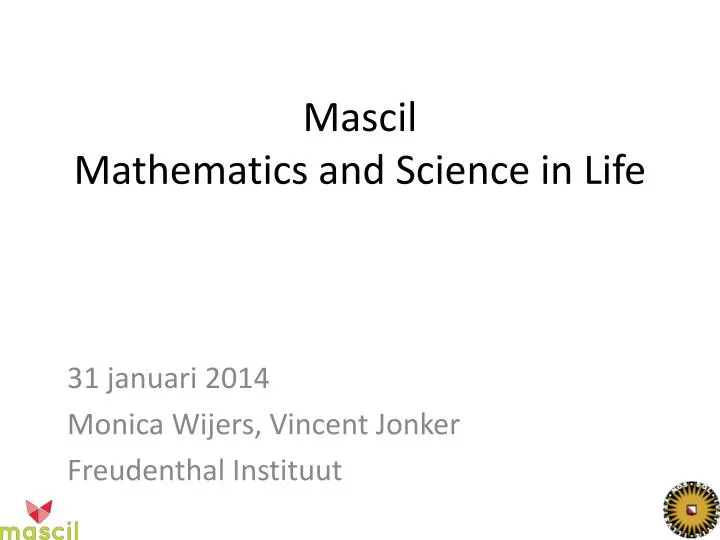 mascil mathematics and science in life