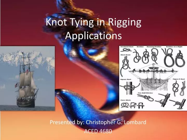 knot tying in rigging applications