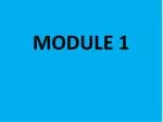MODULE 1 - slide 1