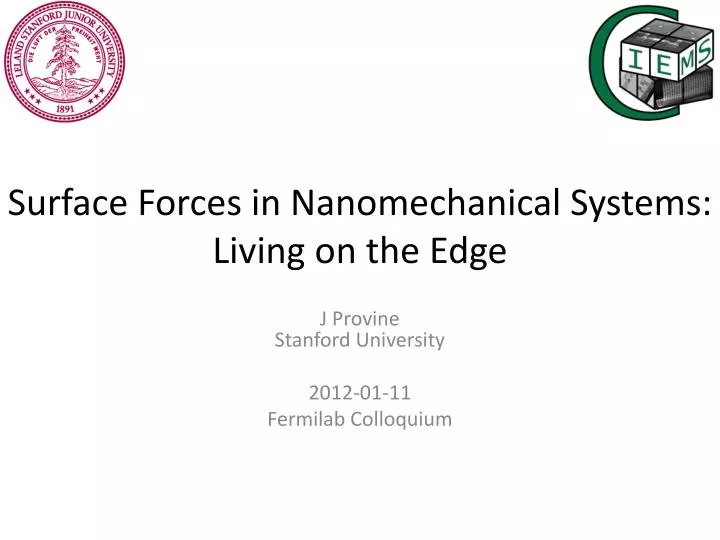 surface forces in nanomechanical systems living on the edge