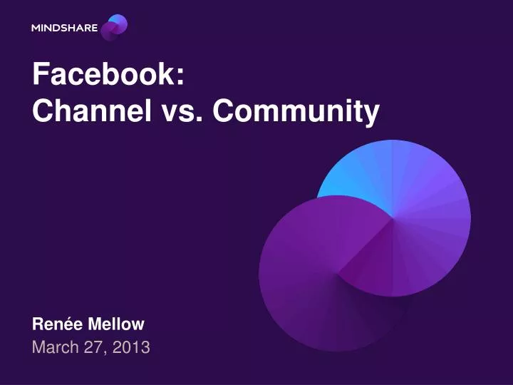 facebook channel vs community