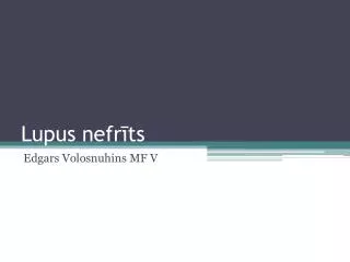 lupus nefr ts
