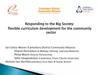 Responding to the Big Society: flexible curriculum development for the community sector