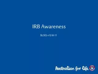 IRB Awareness