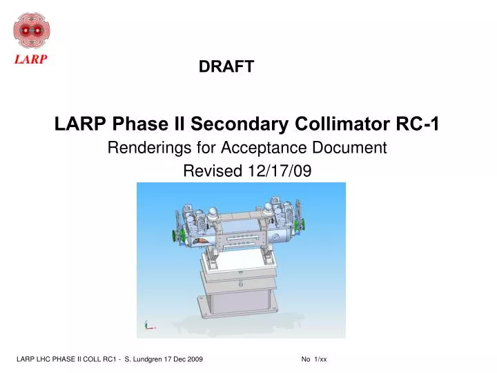 larp phase ii secondary collimator rc 1
