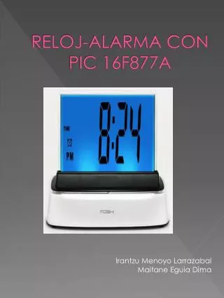 reloj alarma con pic 16f877a