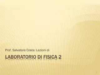 prof salvatore costa lezioni di