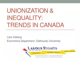 Unionization &amp; Inequality: Trends in Canada