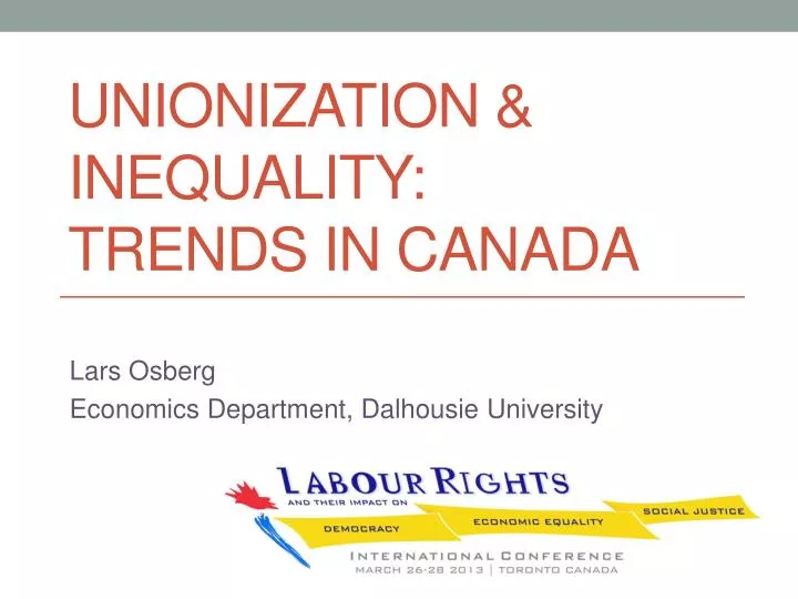 unionization inequality trends in canada