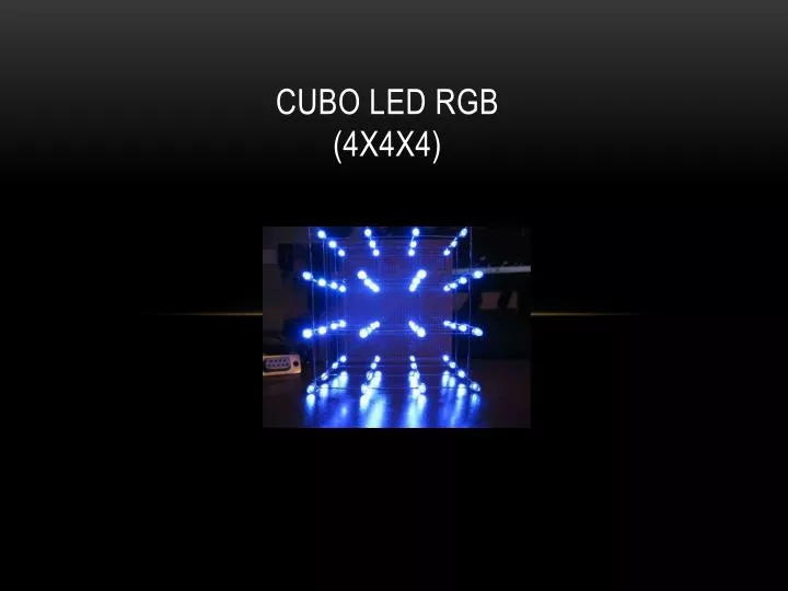 cubo led rgb 4x4x4