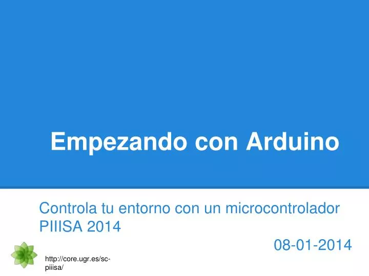 empezando con arduino