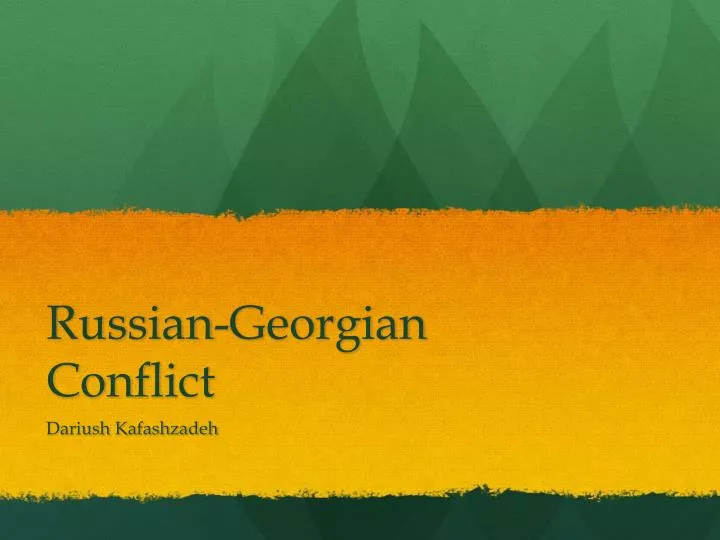 russian georgian conflict