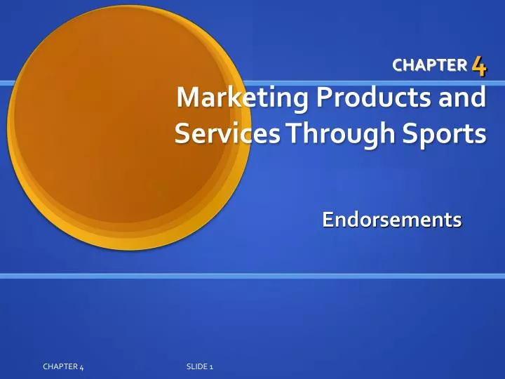 chapter 4 marketing products and services through sports