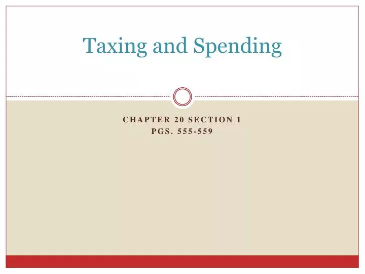 taxing and spending