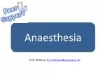 Anaesthesia - slide 1