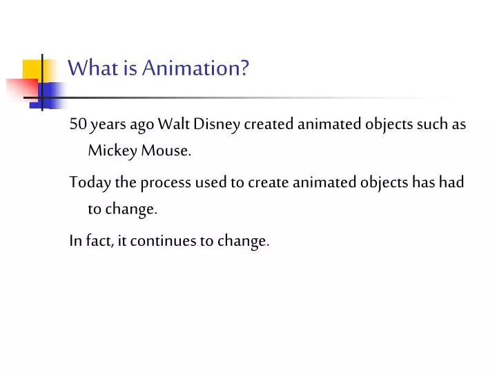 what is animation