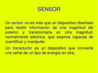 sensor