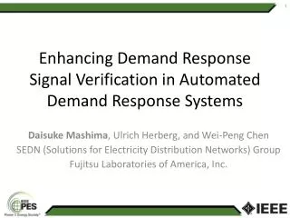 Enhancing Demand Response Signal Verification in Automated Demand Response Systems