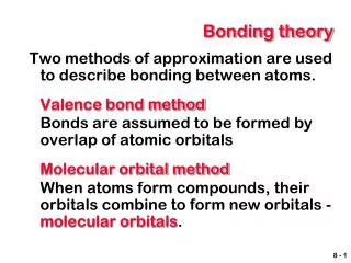 Bonding theory