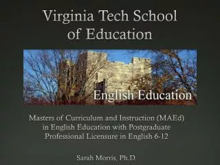 Virginia Tech School of Education