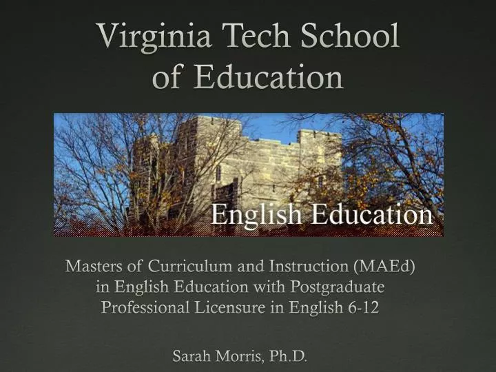 virginia tech school of education