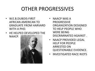 OTHER PROGRESSIVES