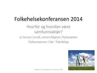 folkehelsekonferansen 2014