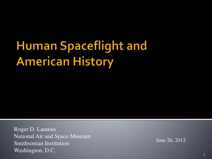 human spaceflight and american history