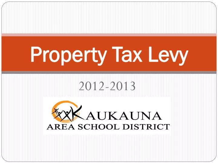 property tax levy