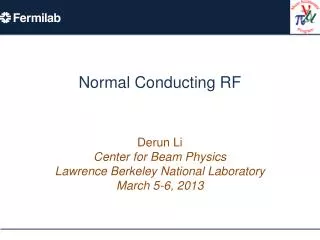 Normal Conducting RF