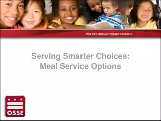 Serving Smarter Choices: Meal Service Options