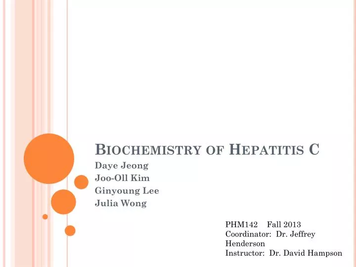 biochemistry of hepatitis c