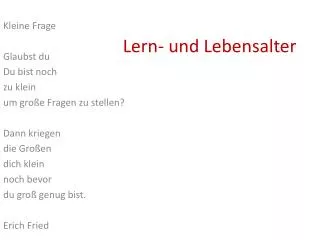 lern und lebensalter